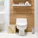 Home Basics Metal Toilet Plunger with Holder - Bathroom Apartment Essentials | Hidden Chrome Combo for Toilet Hideaway Tools - Buy Online on GoSupps.com