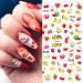 DIY Manicure Decor Summer Fruits Water Transfer Nail Salon Nail Tips Nail Decals Nail Stickers Self-Adhesive(D) - Buy Online on GoSupps.com