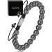 MagnetRX Hematite Magnetic Bracelet - Magnetic Hematite Bracelets with Beads (Classic 8mm Bead)
