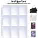 HERKKA Trading Card Sleeve Pages 100 Pack - 9 Pocket Storage Album Pages - 11 Hole Design - Fits 3 Ring Binder - High-Quality Protection for Your Trading Cards - Buy Online on GoSupps.com