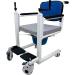 Portable Transfer Wheelchair Lift Patient Transfer Lift Multifunctional Wheelchair with Soft Cushion and Toilet Seat - Capacity up to 100 kg (330 lbs)