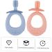 Minkissy 6-Pack Silicone Baby Toothbrush & Chew Toys for Newborns and Toddlers Safe Oral Care & Fun Biting Toys - Buy Online on GoSupps.com