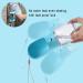 Cibaabo Dog Water Bottle with Food Container | Leak Proof Portable Pet Dispenser | Carbon Filter for Drinking | Ideal for Travel, Walking, Hiking | 10oz - Blue - Buy Online on GoSupps.com