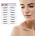 2pi ces Sourcils Artificiels Autocollants Transfert pour Sourcils Naturels Imitation Poils pour Hommes Femmes Type Noir - Buy Online on GoSupps.com