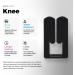 Spidertech Cotton Kinesiology Tape for Knee Support - Pre-Cut 4 Pack for Athletes & Physiotherapists - Pain Relief Black  - Buy Online on GoSupps.com