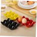 Angoily 1pc Egg Tray Egg Display Tray Red Egg Holder Egg Holder for Refrigerator Mustard Household Ceramics - Buy Online on GoSupps.com