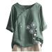 Ppanguding T-shirt women Summer Elegant Short sleeve Pustblum Pressure Lose Rundhals Blouse tops tops tunic tea shirt blouse shirt short sleeve tank top 5xl green