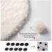 SHENGOCASE 835 Faux Rabbit Fur Cat Dog Bed Cushion | Round Rectangular Oval Shape | Replacement Pad for Cat Tree Tower, Window Perch, Carrier House | 11.8 Diameter - Buy Online on GoSupps.com