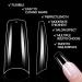 Magic Armor 504 PCs Short French Nail Tips - Clear Medium Artificial Nails Half Cover for Ballerina & Acrylic Nails Includes Nail Glue & Files - Buy Online on GoSupps.com