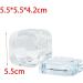 Colcolo Nail Art Glass Dish with Lid Glass Cup Easy to Clean for Salon Home Clear - Buy Online on GoSupps.com