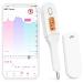 Femometer Basal Body Thermometer, Basal Thermometer for Ovulation, BBT for Fertility Tracking, Soft Backlight and Memory Recall, FM-VC-301(White)