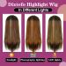 Dixtefo Highlight HD Transparent Lace Front Wig 16 | 9A Brazilian Straight + T-Part Closure | Pre Plucked 150% Density | Human Hair for Black Women - Buy Online on GoSupps.com