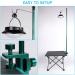 WIOR Camping Lantern Stand 36 Inch Collapsible Aluminum Alloy Lamp Stand with Hook Adjustable Lantern Pole Hanger for Outdoor Picnic Fishing Backpacking Camping BBQ - Green - Buy Online on GoSupps.com