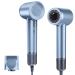 Negative Ionic Hair Dryer 110 000 RPM High-Speed Brushless Motor Blow Dryer for Fast Drying 1500W Low Noise Thermal-Control Hairdryer with Magnetic Nozzle for Home Travel (Grey)
