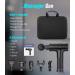 Quiet Brushless Deep Tissue Percussion Massage Gun | Portable LCD Touch Screen, 30 Speeds, 6 Heads, Carrying Case | Muscle Massager for Back, Neck, Hand Relief - Black - Buy Online on GoSupps.com
