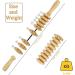 Jitnetiy Wooden Massage Roller Handheld - 9 Ball Cellulite Sore Trigger Points | White - Buy Online on GoSupps.com