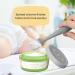 2 Pack Silicone Baby Diaper Cream Brush & Spatula Set - Gray & White | Butt Paste Applicator for Newborns - Buy Online on GoSupps.com