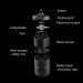 Photocatalyst Mosquito Killer Fashion Black UV Mosquito Killer Low Noise Indoor Portable Mosquito Killer No Radiation Maternal and Child Available Physical Mosquito Killer USB Interface H17cm 11cm - Buy Online on GoSupps.com