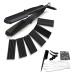 4 in 1 Curling Iron Accellorize Hair Curler Crimper Straightener with Flat Iron Small Medium Large Waver 4 kinds of Interchangeable Ceramic Plates and Heat Protective Glove