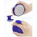 Heeta Scalp Massage Brush for Wet & Dry Hair | Soft Silicone Shampoo Brush for Gentle Head Massage - Blue & White - Buy Online on GoSupps.com