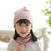 VUCDXOP Kids Cotton Hat Scarf Set - Beanie Hat + Tube Scarf Combo for Boys and Girls - Pink - Size L (3-7 Years) - Buy Online on GoSupps.com