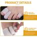 ULTECHNOVO Silicone Toe Separator Bunion Corrector 10pcs - Toe Sleeves Protectors for Open Toe Spacers White 3x2.5cm - Buy Online on GoSupps.com