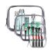 Meowoo Clear Cosmetic Bag, 4 Pcs Waterproof PVC Zippered Toiletry Carry Pouch Portable Makeup Bag Organizer Bag Set for Travel, Bathroom and Organizing (transparent)