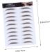 Outanaya Authentic Eyebrows 5pcs Eyebrow Stickers Shaping Brow Shaper Eyebrow Stencils Semi-permanent Transfer Stickers 6d 21x15cm Brown - Buy Online on GoSupps.com