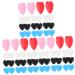 Uonlytech 45 pairs of love anti-slip ear bricks for glasses sunglasses Anti-slip handles glasses bracket holder pebble gel glasses ear holder daily glasses holder portable