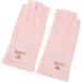 Gel Manicure Gloves | UV Protection Fingerless Hand Skin Cover | Pink Cotton Nail Lamp Gloves for Home Salon - Buy Online on GoSupps.com