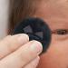 Baby Powder Puff Round Face Powder Puff with Ribbon Bow Body Powder Applicator for Baby Kid Adult Makeup Tool for Home & Travel Black - Buy Online on GoSupps.com