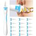 Q Grips Earwax Remover, Safe Spiral Ear Wax Removal Tool Kit, Ear Cleaner with 16 Pcs Soft and Flexible Replacement Tips for Adult