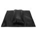 Hand pillow manicure handrail pillow with matte removable nail art pillow for hand and foot soft PU leather nail care pad for beauty salon waterproof arm holder (black)