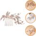Ipetboom Bridal Comb Rhinestones Wedding Headpiece Flowers Decoration Hair Fork Clip Side Combs Vintage Wedding Ceremony Decorations Pearl Hair Retro Decor Branch The Photo Bride Zinc Alloy - Buy Online on GoSupps.com