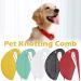 Pet Knotting Comb 2024 New De Knotting Comb for Dog and Cat Pet Dog Shedding Brush Puppy Kitten Brush Hair Removal Tool Knotting Comb Pet Grooming Tool Tangle Remover Leaf-Black Onesize - Buy Online on GoSupps.com