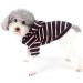 Zweitea Dog Hoodie Shirts for Small & Medium Dogs | Striped Hooded Jacket | Soft Puppy Sweatshirt & T-Shirt - Navy Blue - Buy Online on GoSupps.com