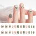 Medium Press-On Nails for Girls & Teens | Full Cover Ballerina Coffin False Nails - 24 Single-Colored Acrylics #05 - Buy Online on GoSupps.com