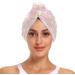 Buy Pink Daisy Dry Hair Cap - 2 Piece Quick Drying Towel Set with Button Headband | Super Absorbent & Soft Comfort for Fast Hair Drying - Buy Online on GoSupps.com