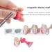 Egoguys DIY Nail Art Tools Manicure Kit Set - 3 Pack Nail Liner Brushes, Gem Picker, Wax Dotting Pen, Magnetic Display Stand, Resin Palette, Color Mixing Holder, Stickers - Pink - Buy Online on GoSupps.com