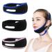 3PCS Anti-Snoring Chin Straps for Men and Women - Adjustable Comfortable Snore Reduction Devices for Better Sleep