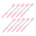 40 Pieces Lip Spoon Makeup Brush Eyeshadow Applicator Brush Silicone Lip Balm Brush Cosmetic Lipstick Brush Sleep Lip Brush Set