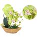 TOPBATHY 3pcs Rn Gift Phalaenopsis Home Accents Decor The Gift Home Forniture Decor Artificial Flower Bonsai Decor for Home Office Decor Garden Simulated Plant Double Fork Fake Orchid Greenx3pcs 27*17.5cmx3pcs - Buy Online on GoSupps.com