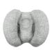 KAKIBLIN 2 in 1 Baby Travel Cushion Banana Shape Adjustable Baby and Infants Travel Pillow for Toddler Boys Girls Gray Grey