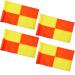 4 Pcs Soccer Referee Flags Portable Big Square Playing Field Corner Flags Referee Linesman Soccer Corner Flags for Soccer Field Soccer Football Track Volleyball Training Match Accessories