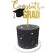 Gold Acrylic Congrats Grad Cake Topper for 2024 Graduation Party Decorations - Buy Online on GoSupps.com