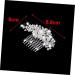 DOITOOL Bridal Wedding Hair Comb Slide Clip Rhinestone Hair Comb Floral Rhinestone Hair Pin Full Diamond Accessories Bride - Buy Online on GoSupps.com