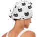 Buy Black Cat Dry Hair Cap - 2 Piece Quick Drying Towel Set with Button Headband | Super Absorbent & Soft | International Shipping - Buy Online on GoSupps.com