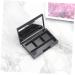 FOMIYES 4pcs Box Makeup Eyeshadow Highlighters Cosmetic Empty Eyeshadow Palette Matchbox Mini Blush Powder 4.5X7.2CM Black 2 - Buy Online on GoSupps.com