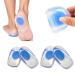 2 Pairs Gel Heel Cups  Foot Heel Support Pads Cushions  Backfoot Orthotic Inserts Insoles  Bone Spurs Pain Relief Protectors  Shock Absorbing Shoes Lifts - Plantar Fasciitis Arch Sore (L) Large