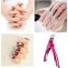 Professional Stainless Steel Acrylic Nail Tips Clipper Cutter - False Nails/Fake Nails/Artificial Nails Trimmers for Nail Manicure Pedicure Clip Tool for Home Nail Art DIY (Rose Red) - Buy Online on GoSupps.com